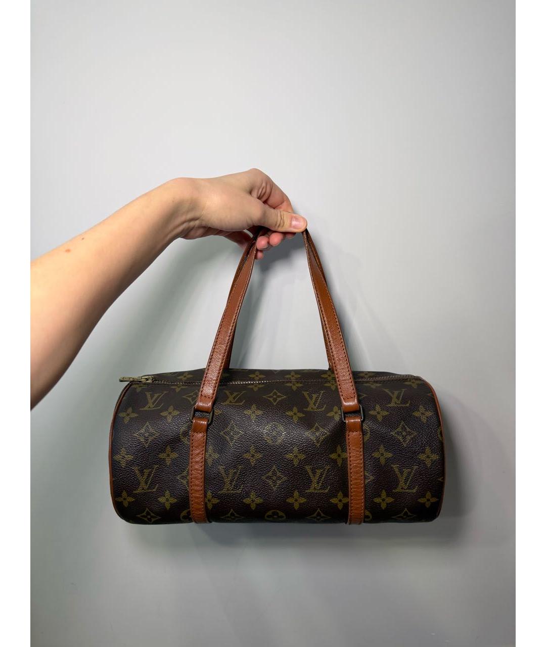 LOUIS VUITTON Коричневая сумка с короткими ручками, фото 8
