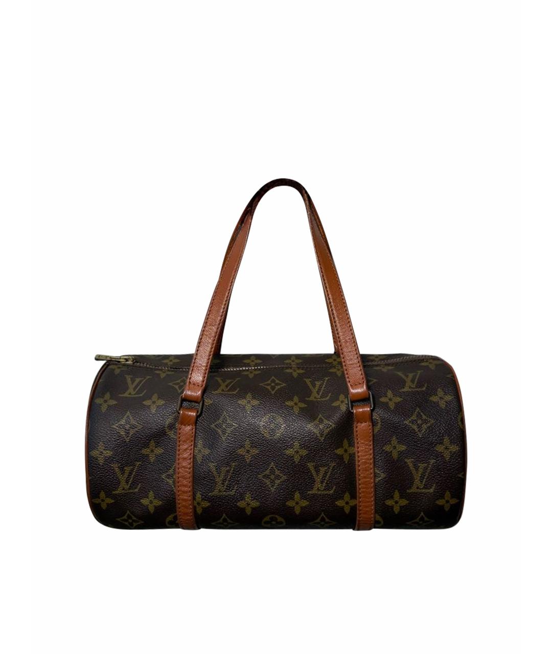 LOUIS VUITTON Коричневая сумка с короткими ручками, фото 1