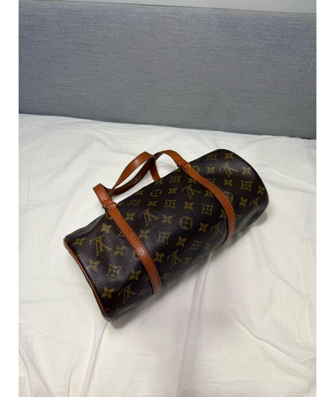 LOUIS VUITTON Коричневая сумка с короткими ручками, фото 2