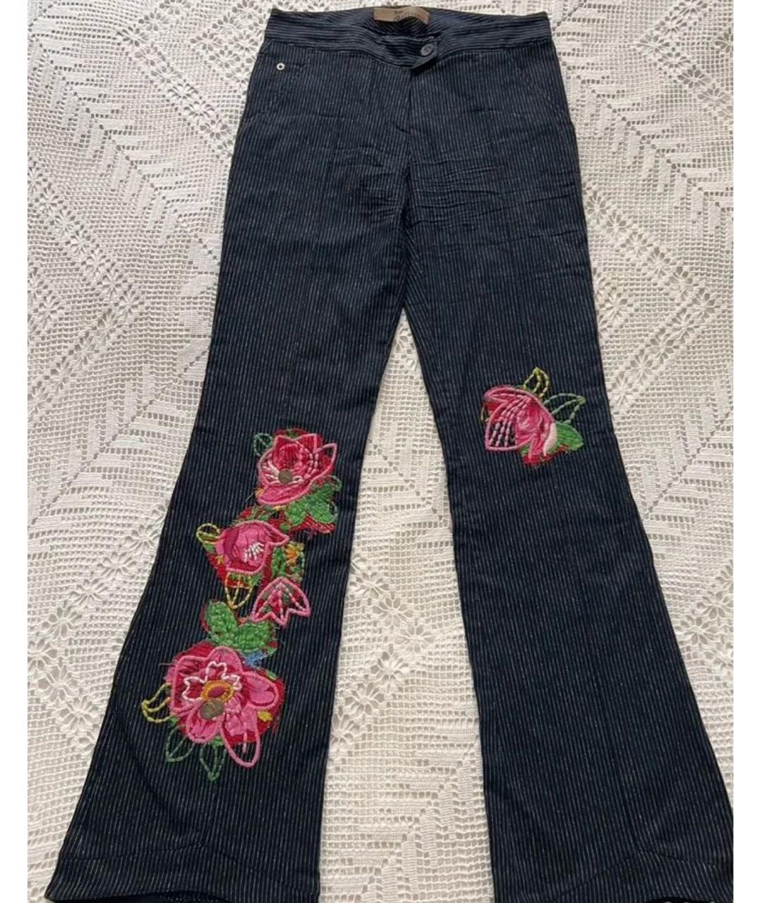 JOHN GALLIANO Черные прямые брюки, фото 8