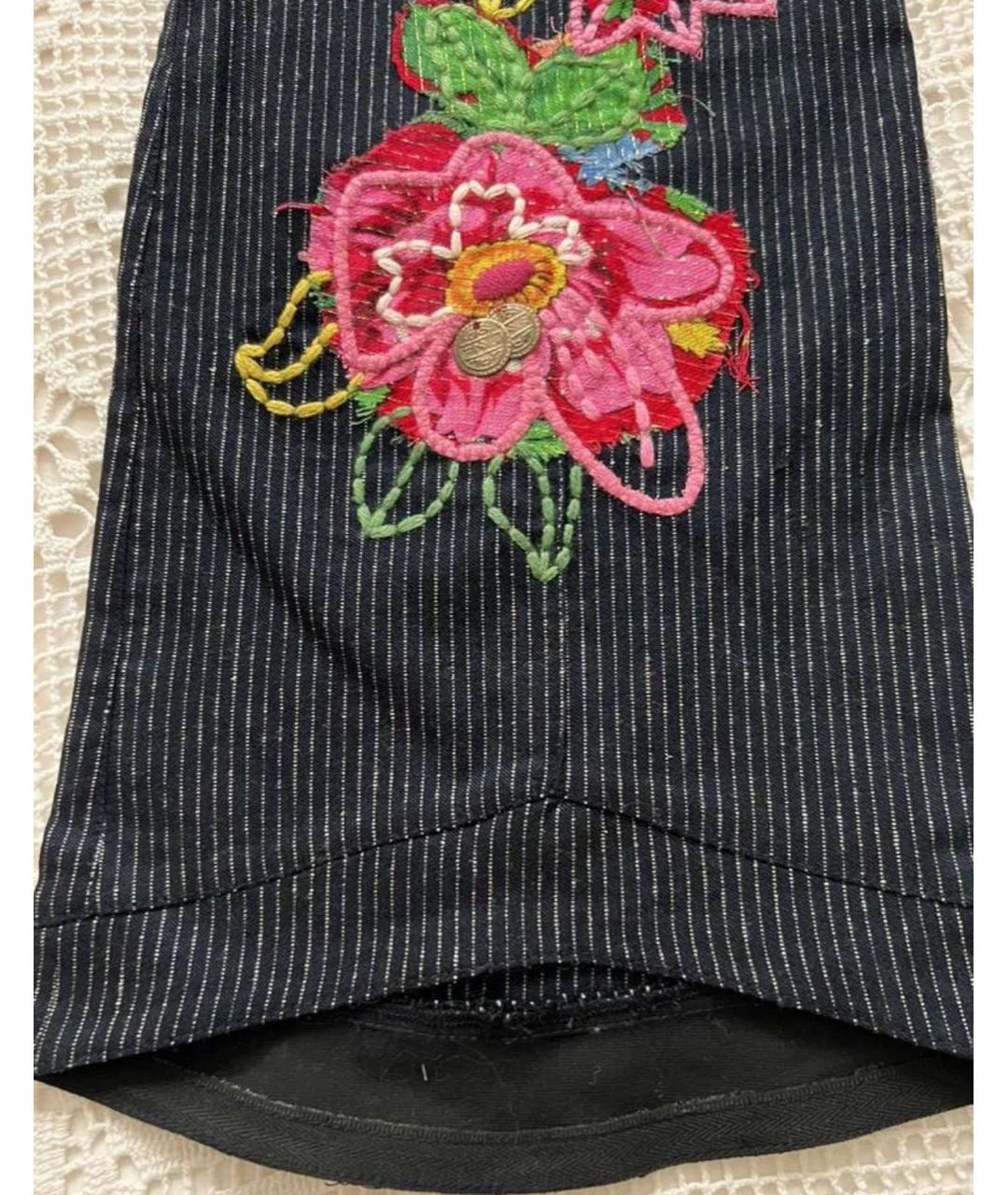 JOHN GALLIANO Черные прямые брюки, фото 2