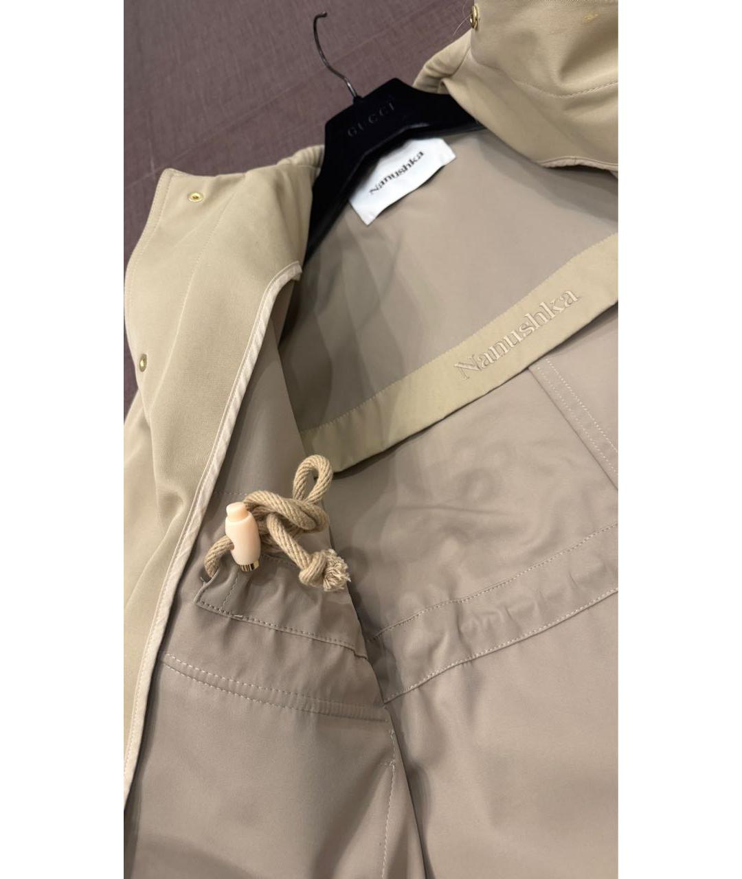 NANUSHKA Бежевая хлопковая куртка, фото 6