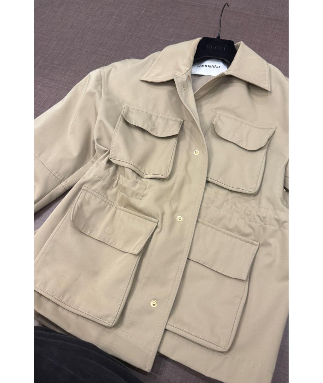 NANUSHKA Бежевая хлопковая куртка, фото 2