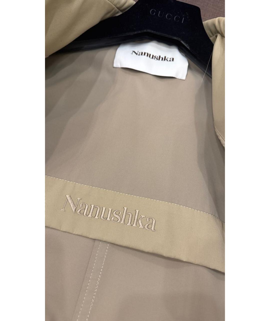 NANUSHKA Бежевая хлопковая куртка, фото 7