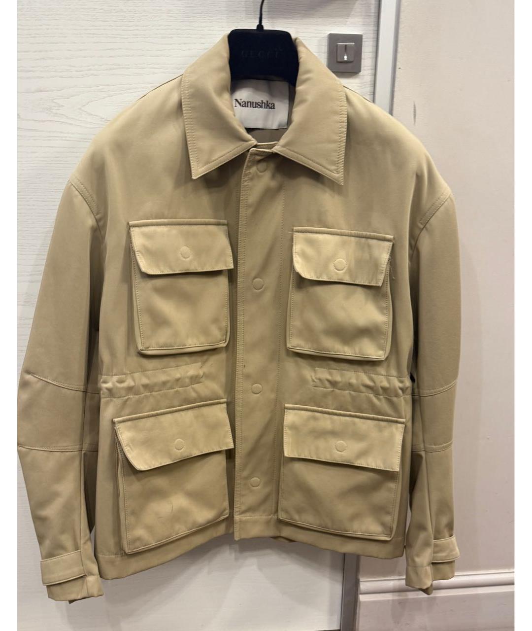 NANUSHKA Бежевая хлопковая куртка, фото 9