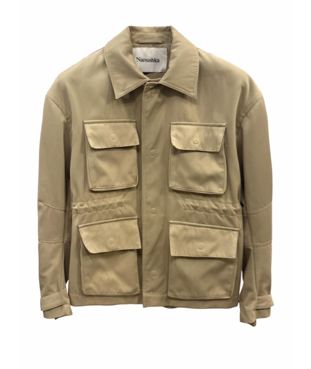 NANUSHKA Бежевая хлопковая куртка, фото 1