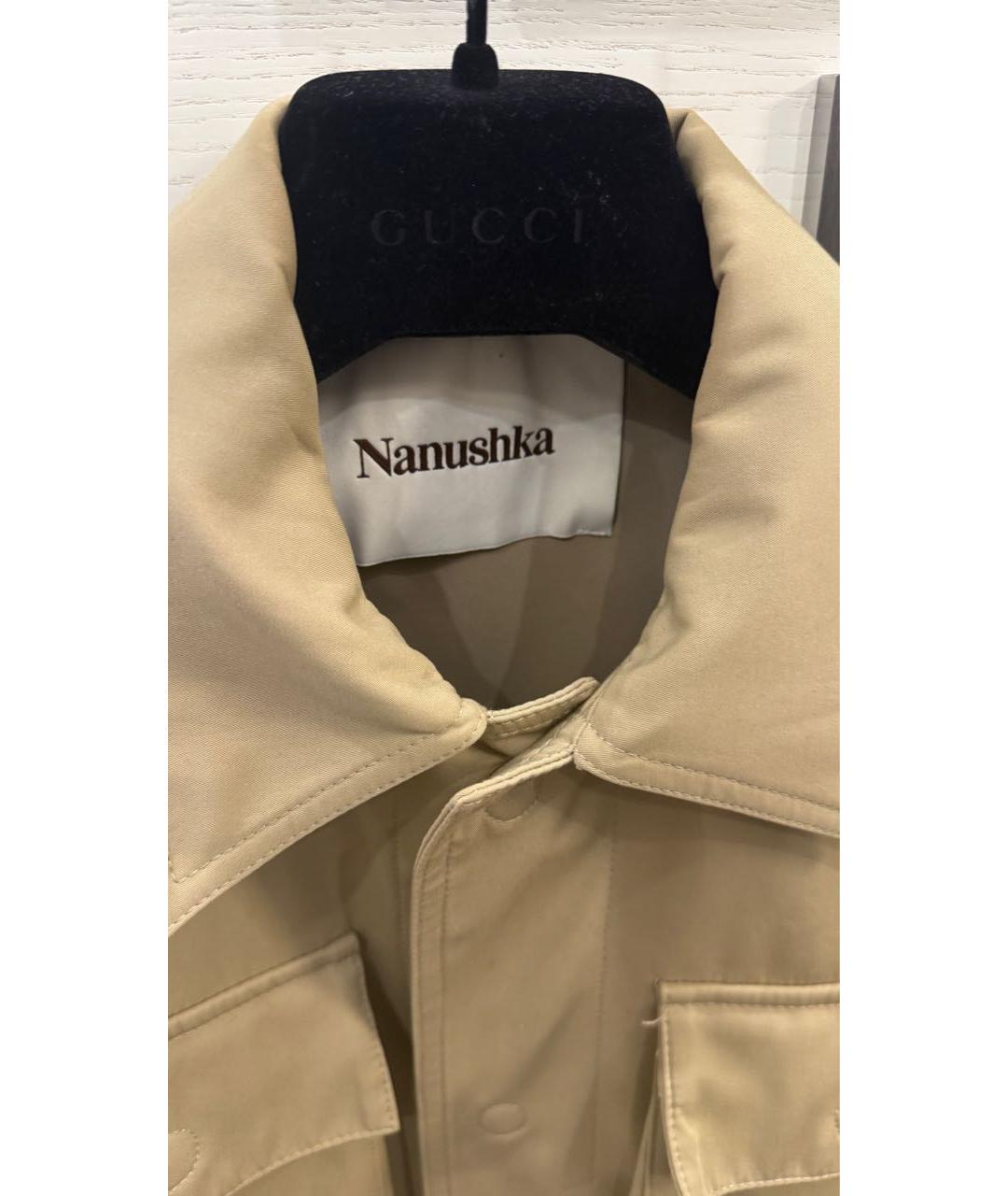 NANUSHKA Бежевая хлопковая куртка, фото 4