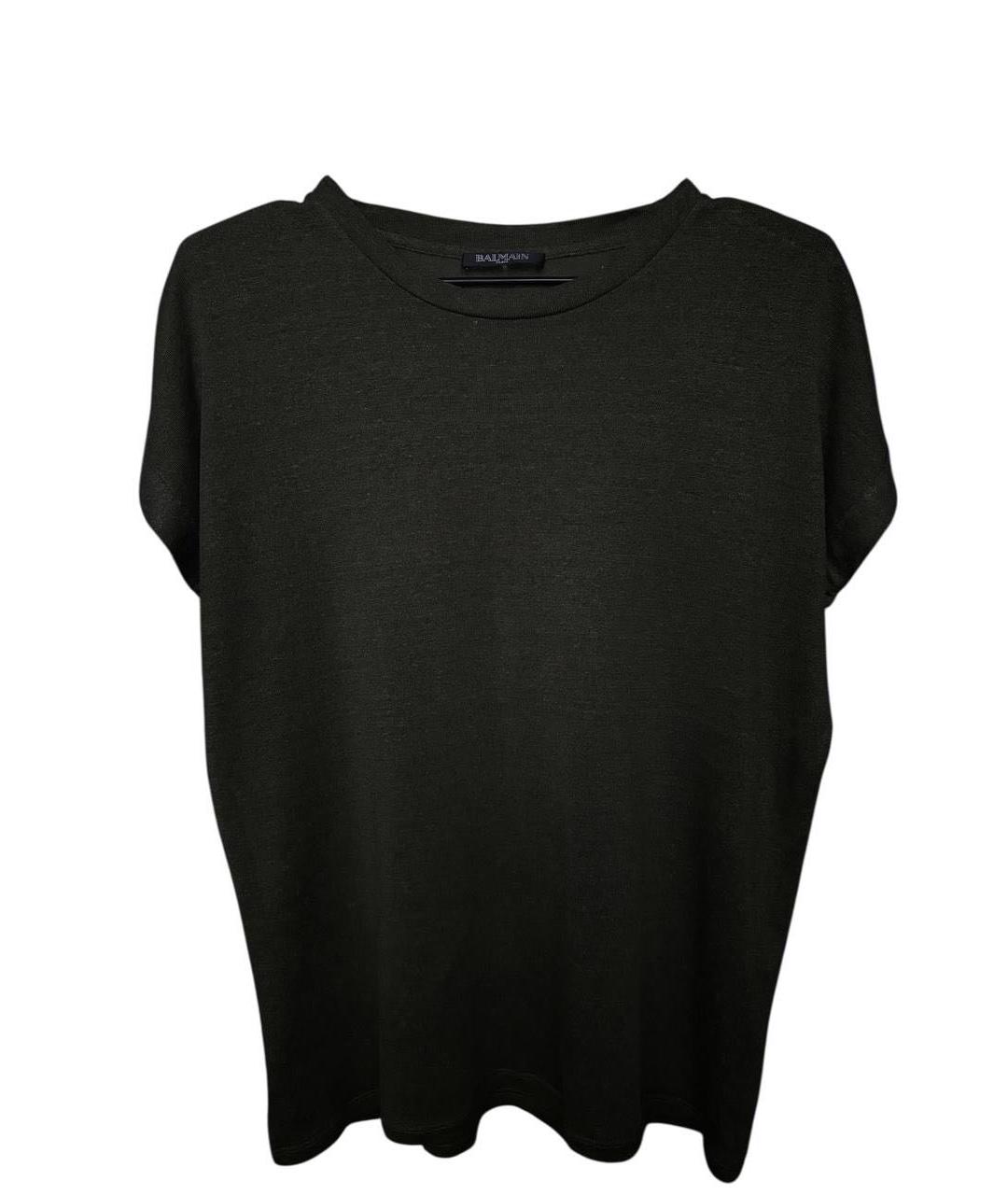 BALMAIN Зеленая вискозная футболка, фото 7