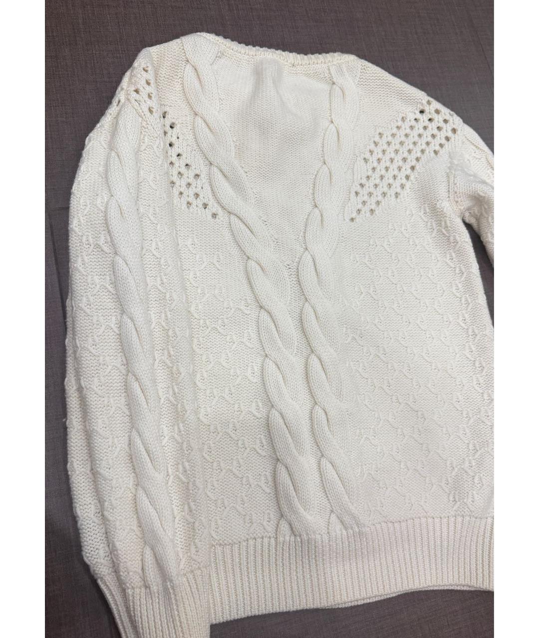 PHILIPP PLEIN Белый шерстяной джемпер / свитер, фото 5