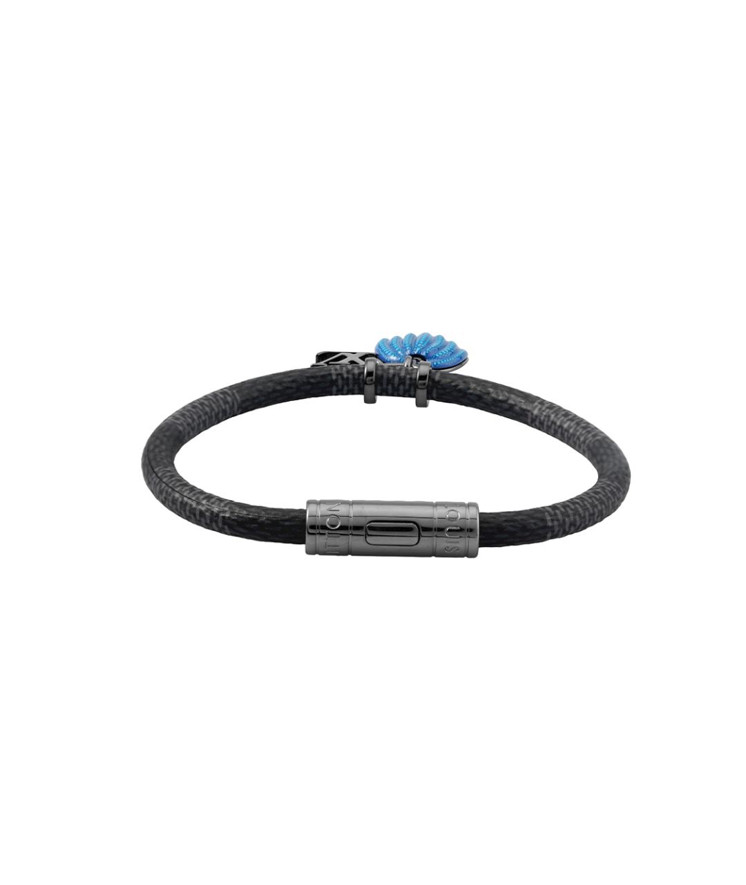 LOUIS VUITTON Серый металлический браслет, фото 3