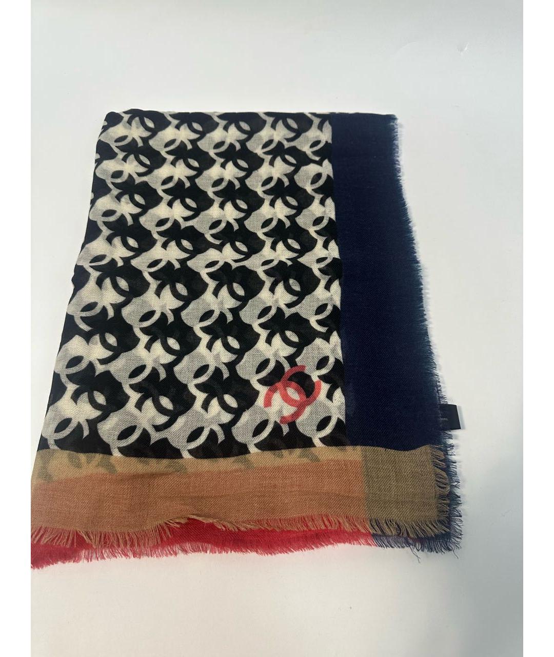CHANEL Мульти кашемировый платок, фото 9