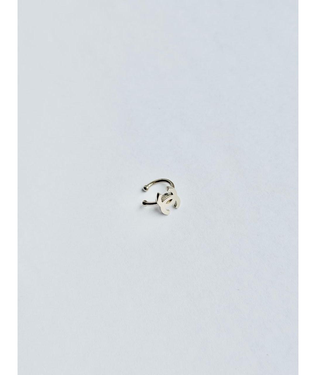 CHANEL Серебряные металлические клипсы, фото 2