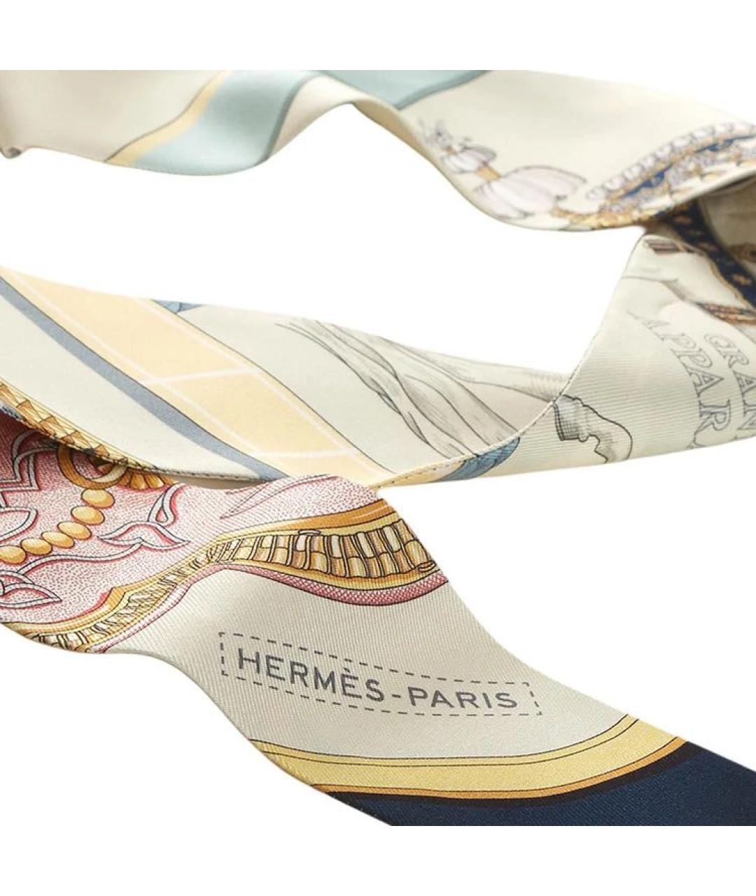 HERMES Мульти шелковый платок, фото 2