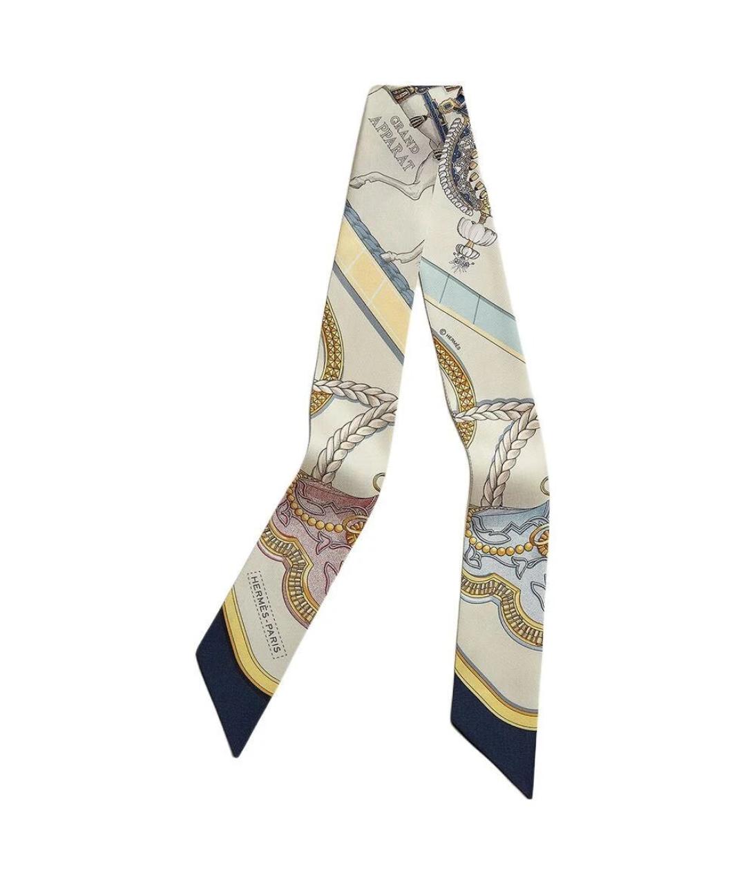 HERMES Мульти шелковый платок, фото 1