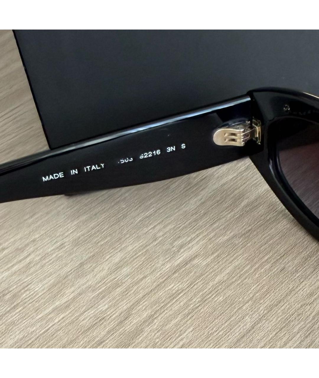 CHANEL Черные пластиковые солнцезащитные очки, фото 3