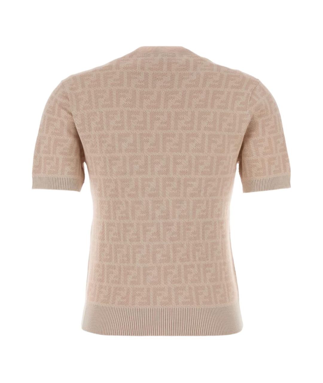 FENDI Розовый шерстяной джемпер / свитер, фото 2