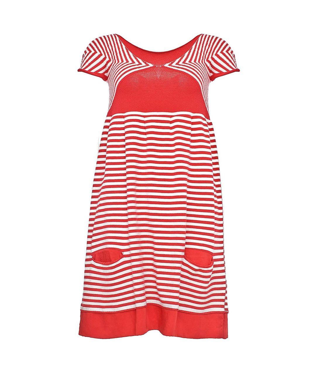 TWIN-SET Красное вискозное повседневное платье, фото 9