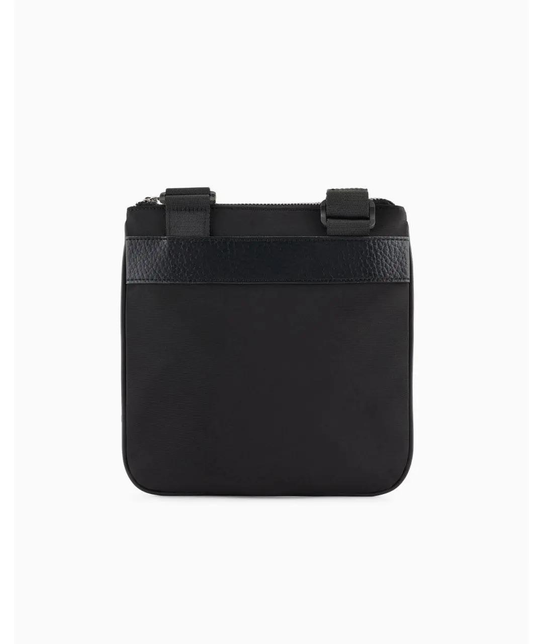 ARMANI EXCHANGE Черная тканевая сумка на плечо, фото 5