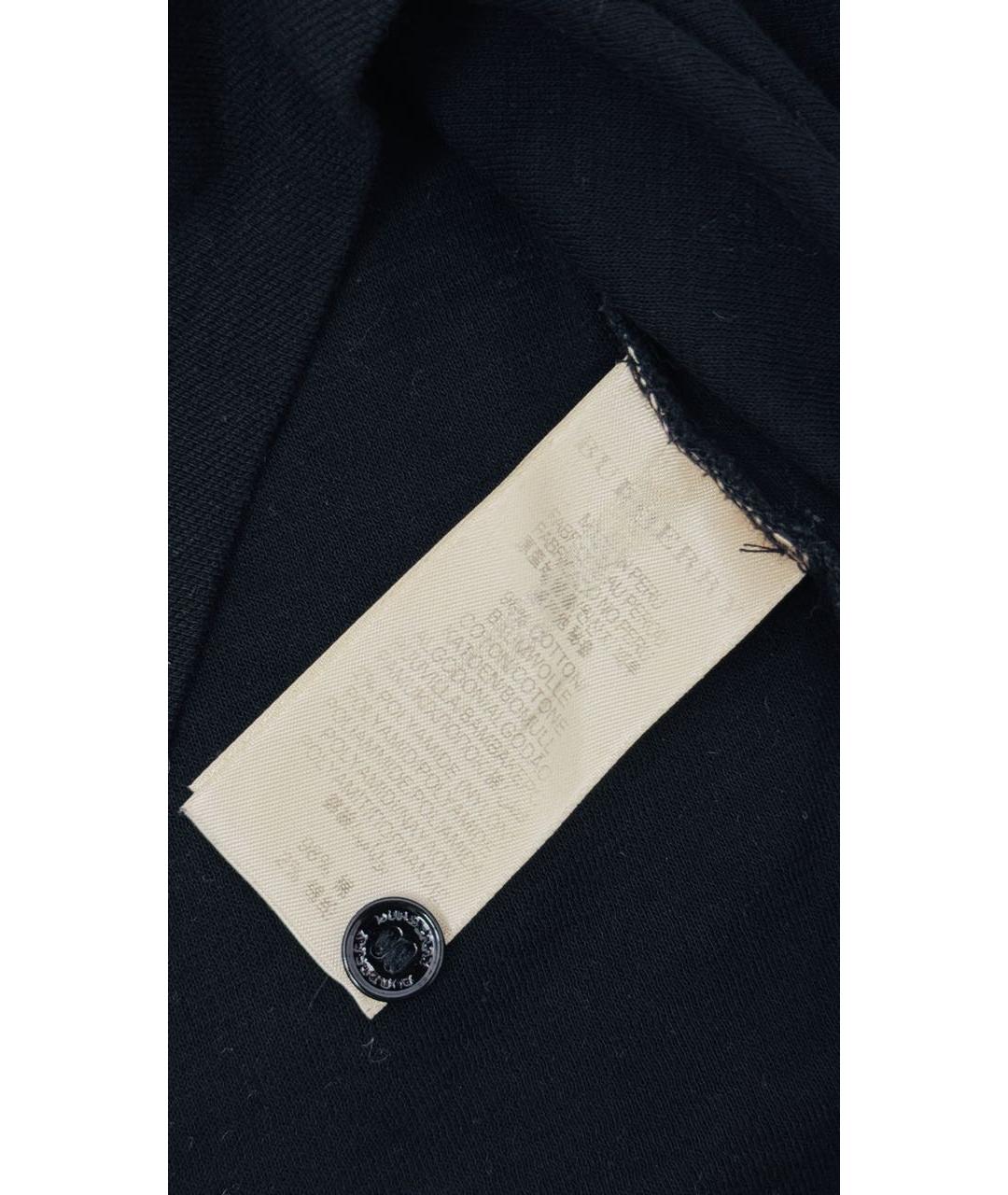 BURBERRY Черный хлопковый джемпер / свитер, фото 3