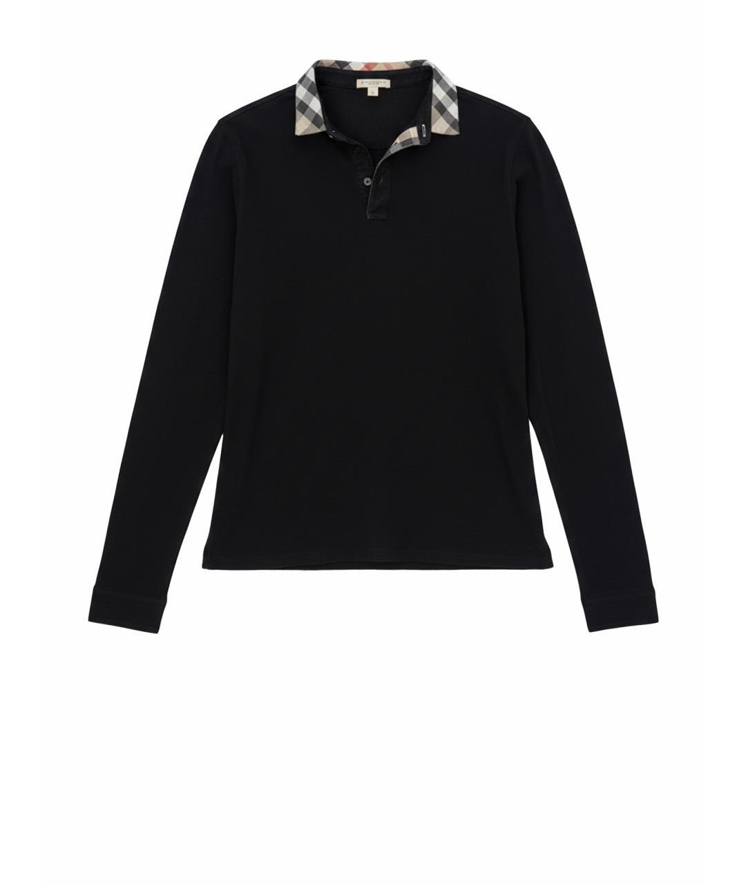 BURBERRY Черный хлопковый джемпер / свитер, фото 1