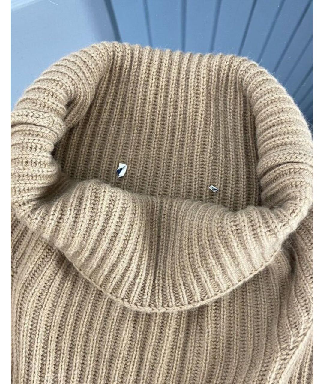 MAX MARA Бежевый шерстяной джемпер / свитер, фото 3