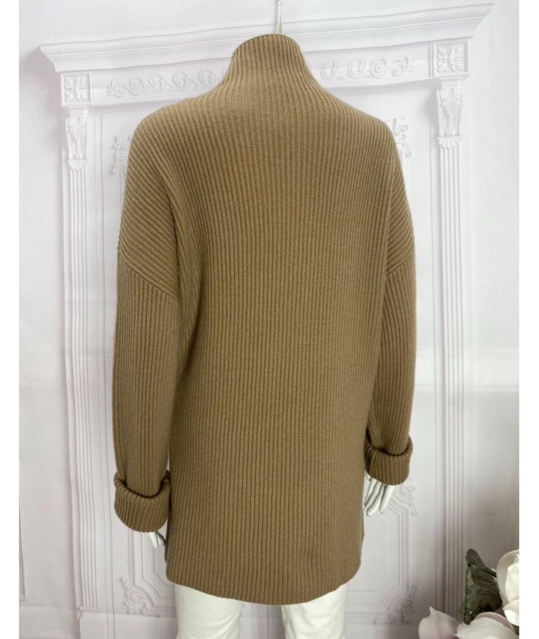 MAX MARA Бежевый шерстяной джемпер / свитер, фото 2