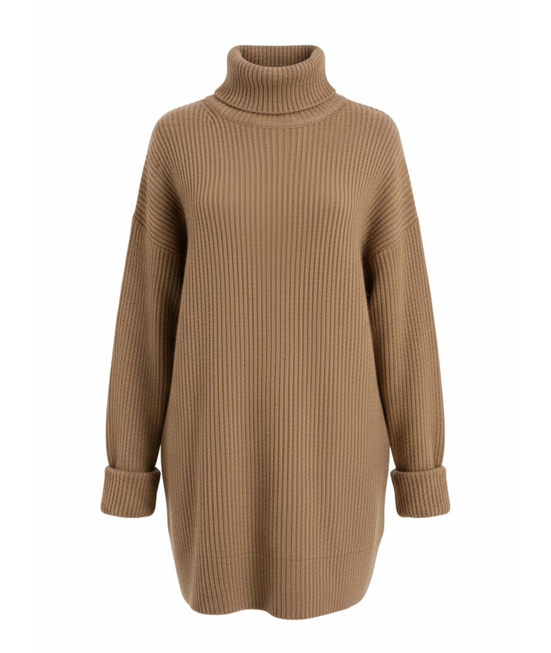 MAX MARA Бежевый шерстяной джемпер / свитер, фото 1