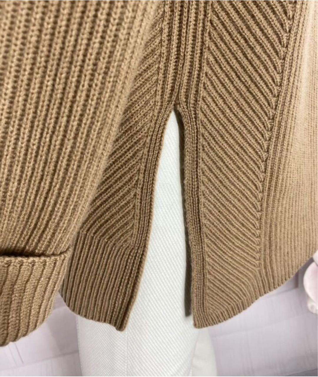 MAX MARA Бежевый шерстяной джемпер / свитер, фото 8