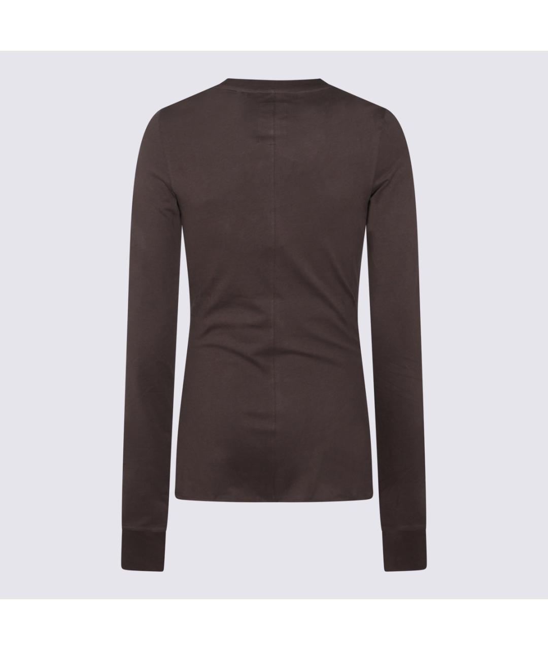 MONCLER Коричневая хлопковая водолазка, фото 2