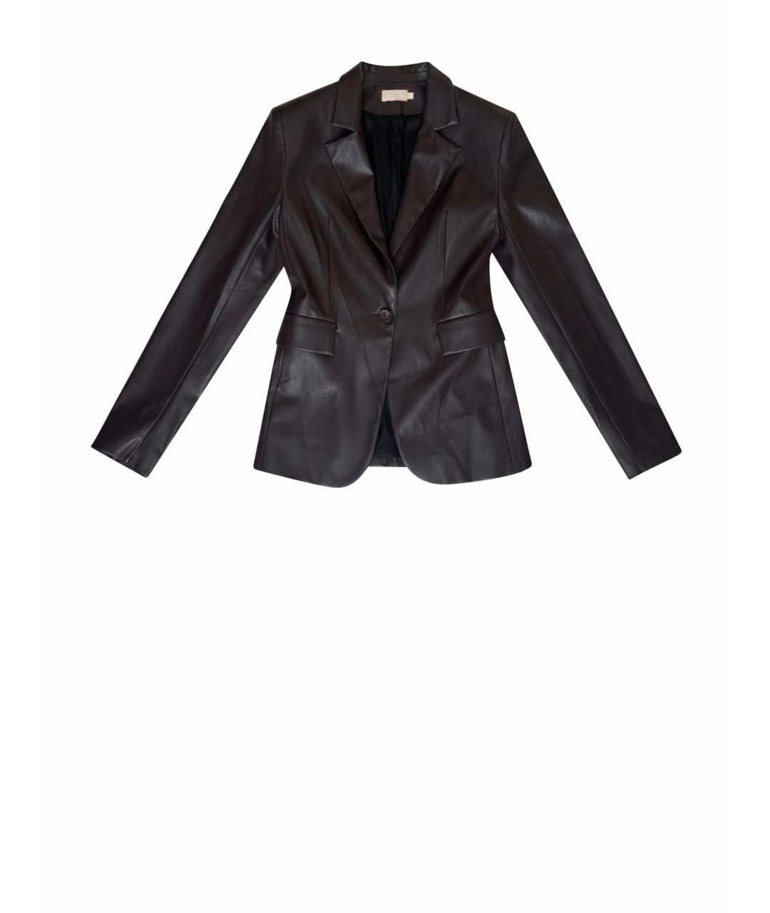 STUDIO AMELIA Коричневый костюм с брюками из экзотической кожи, фото 1