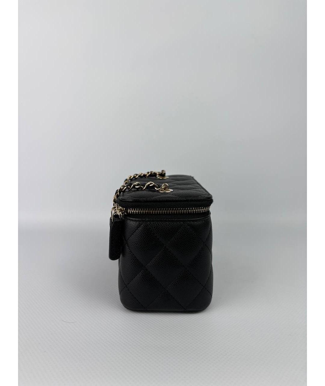 CHANEL Черная кожаная сумка через плечо, фото 3