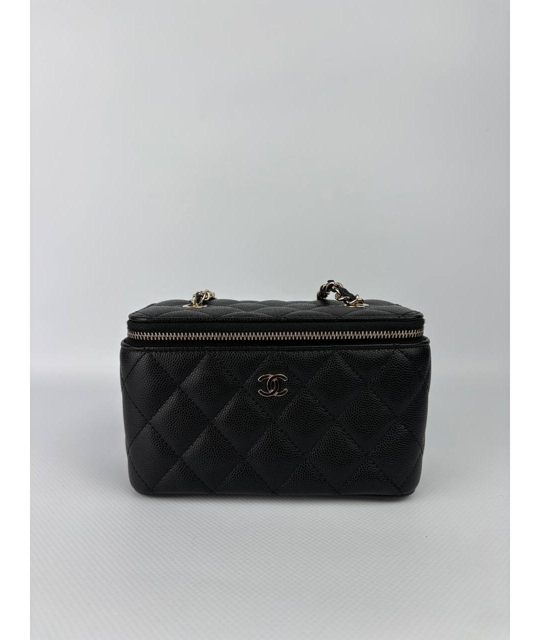 CHANEL Черная кожаная сумка через плечо, фото 10