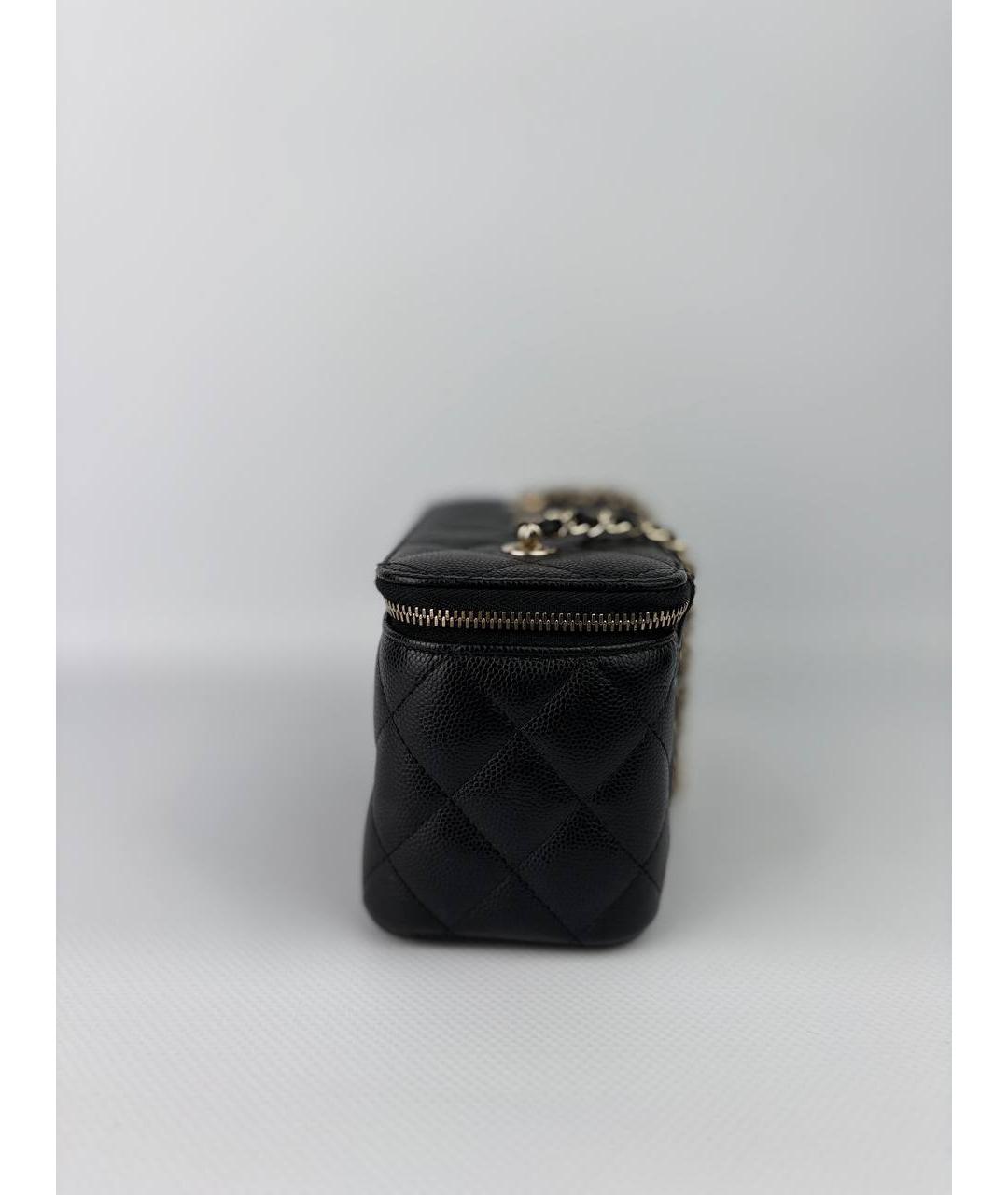 CHANEL Черная кожаная сумка через плечо, фото 2