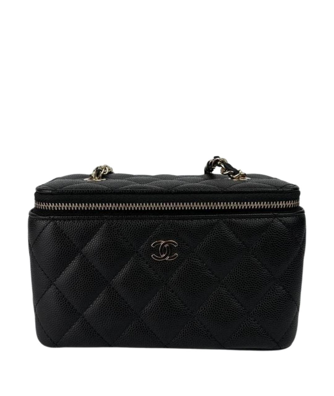 CHANEL Черная кожаная сумка через плечо, фото 1