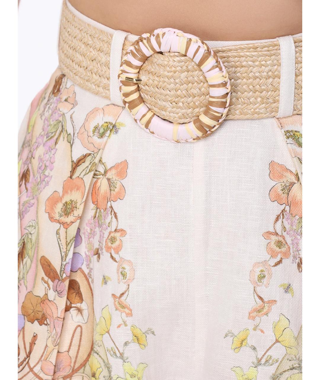 ZIMMERMANN Мульти льняные шорты, фото 5