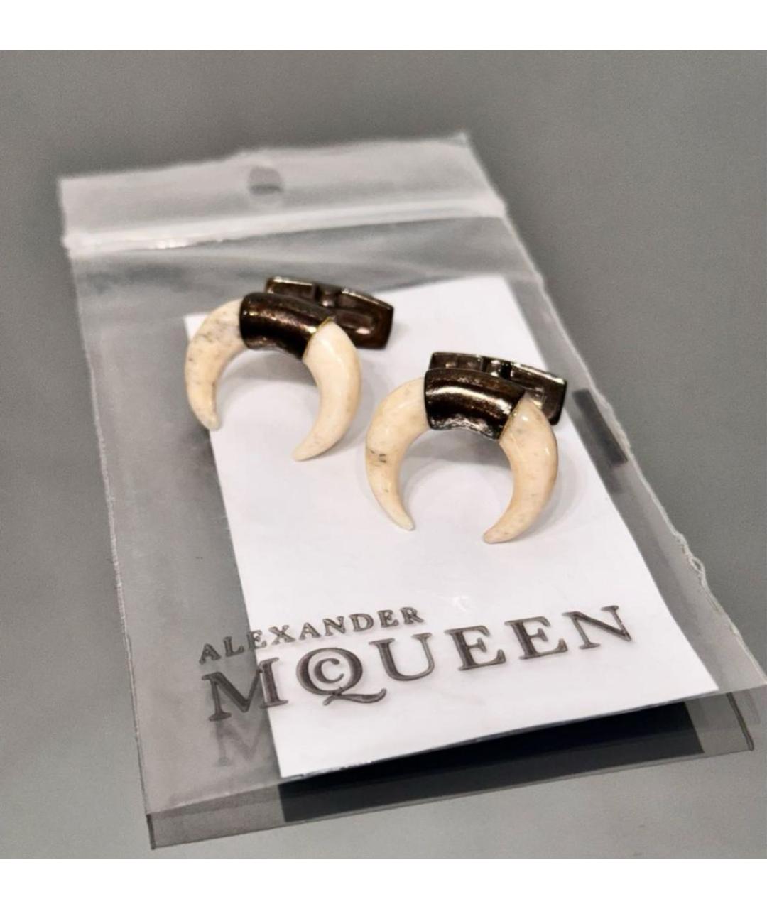 ALEXANDER MCQUEEN Бежевые запонки, фото 4