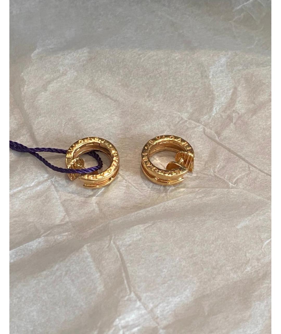 BVLGARI Золотые серьги из желтого золота, фото 4