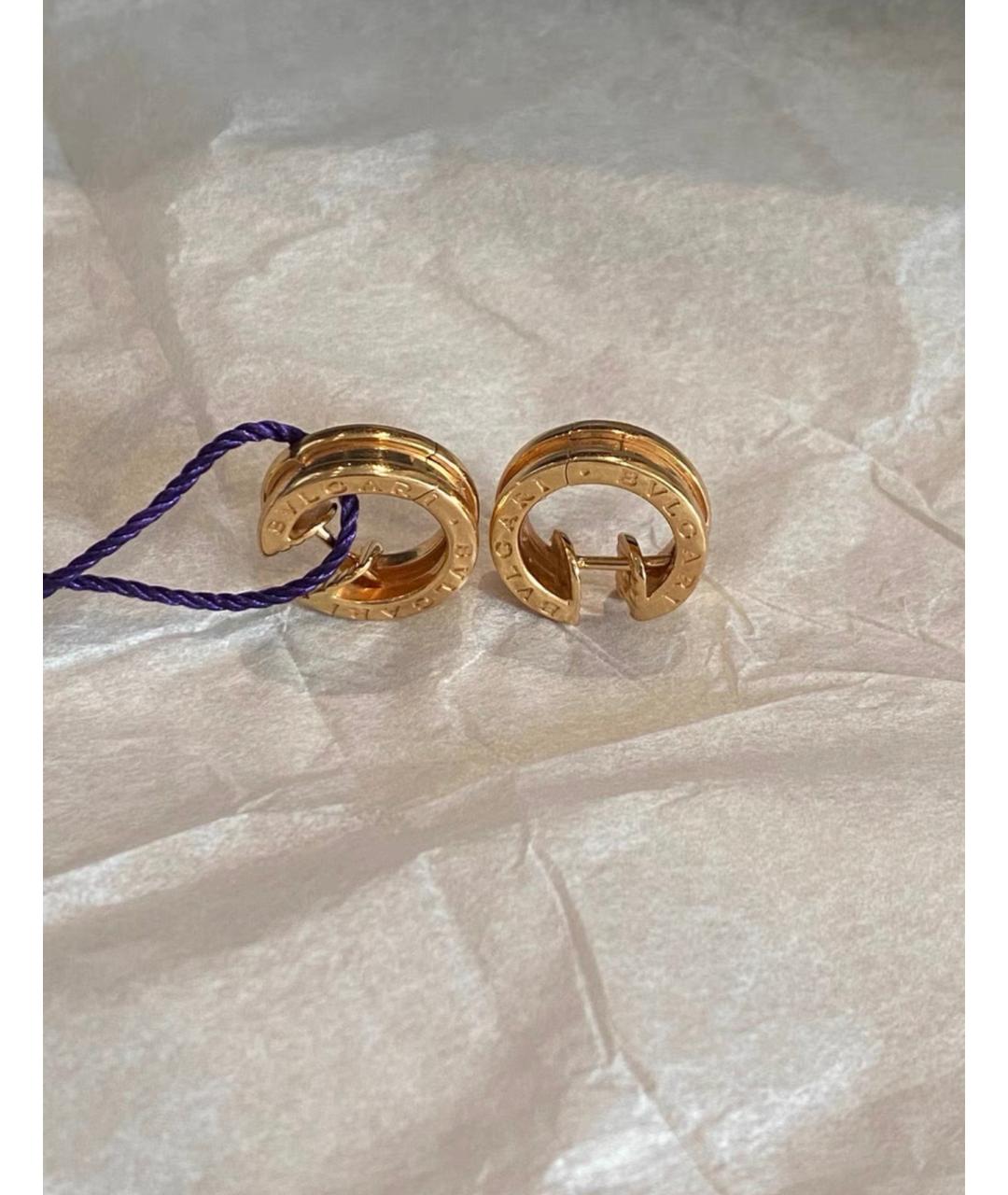 BVLGARI Золотые серьги из желтого золота, фото 2