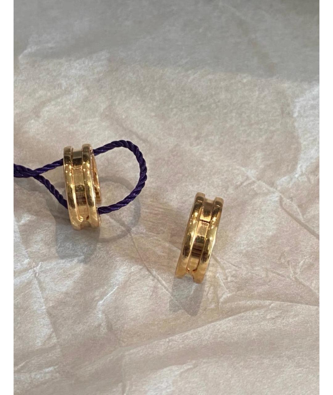 BVLGARI Золотые серьги из желтого золота, фото 3