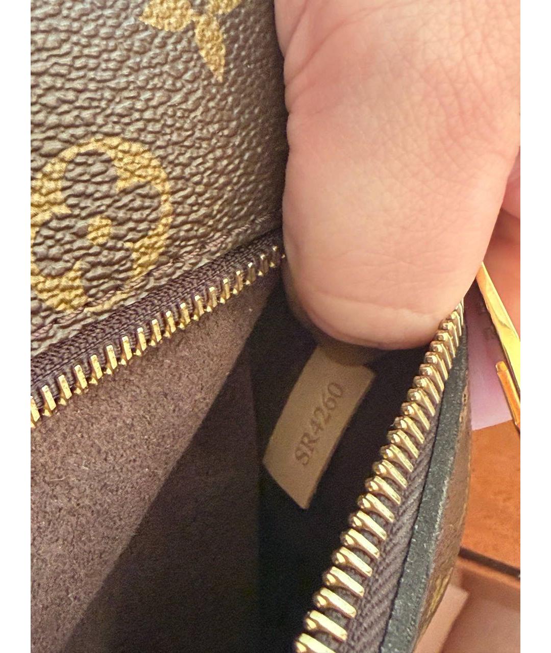 LOUIS VUITTON Коричневая сумка с короткими ручками, фото 7