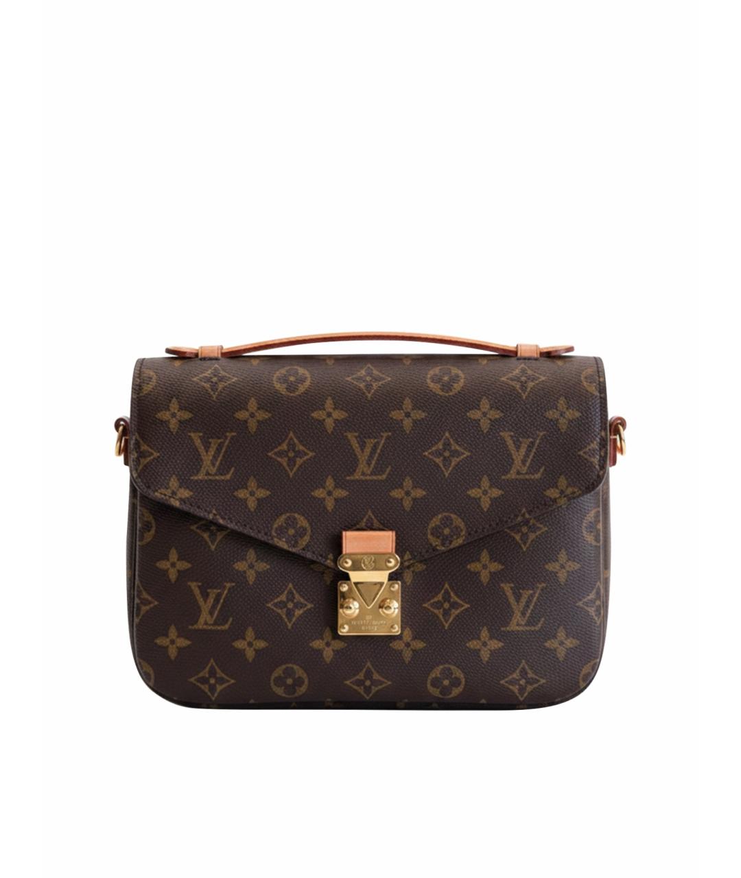 LOUIS VUITTON Коричневая сумка с короткими ручками, фото 1