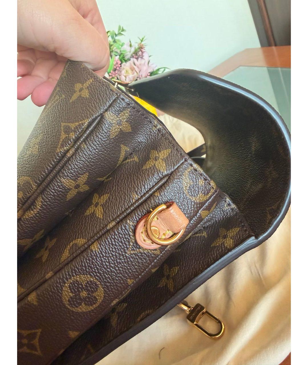 LOUIS VUITTON Коричневая сумка с короткими ручками, фото 6