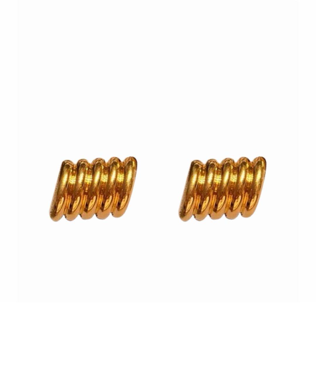 BALENCIAGA Золотые металлические серьги, фото 1