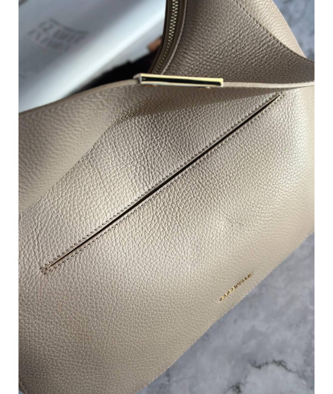 COCCINELLE Бежевая кожаная сумка через плечо, фото 6