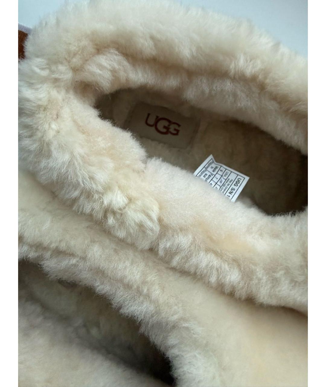 UGG AUSTRALIA Бежевые ботинки, фото 4