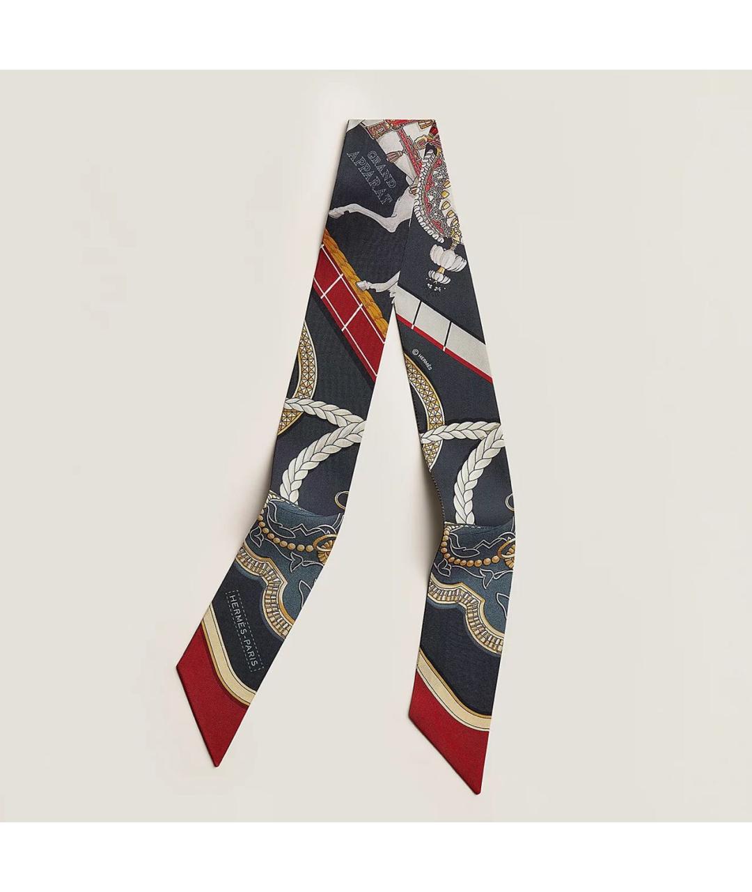 HERMES Мульти шелковый платок, фото 5