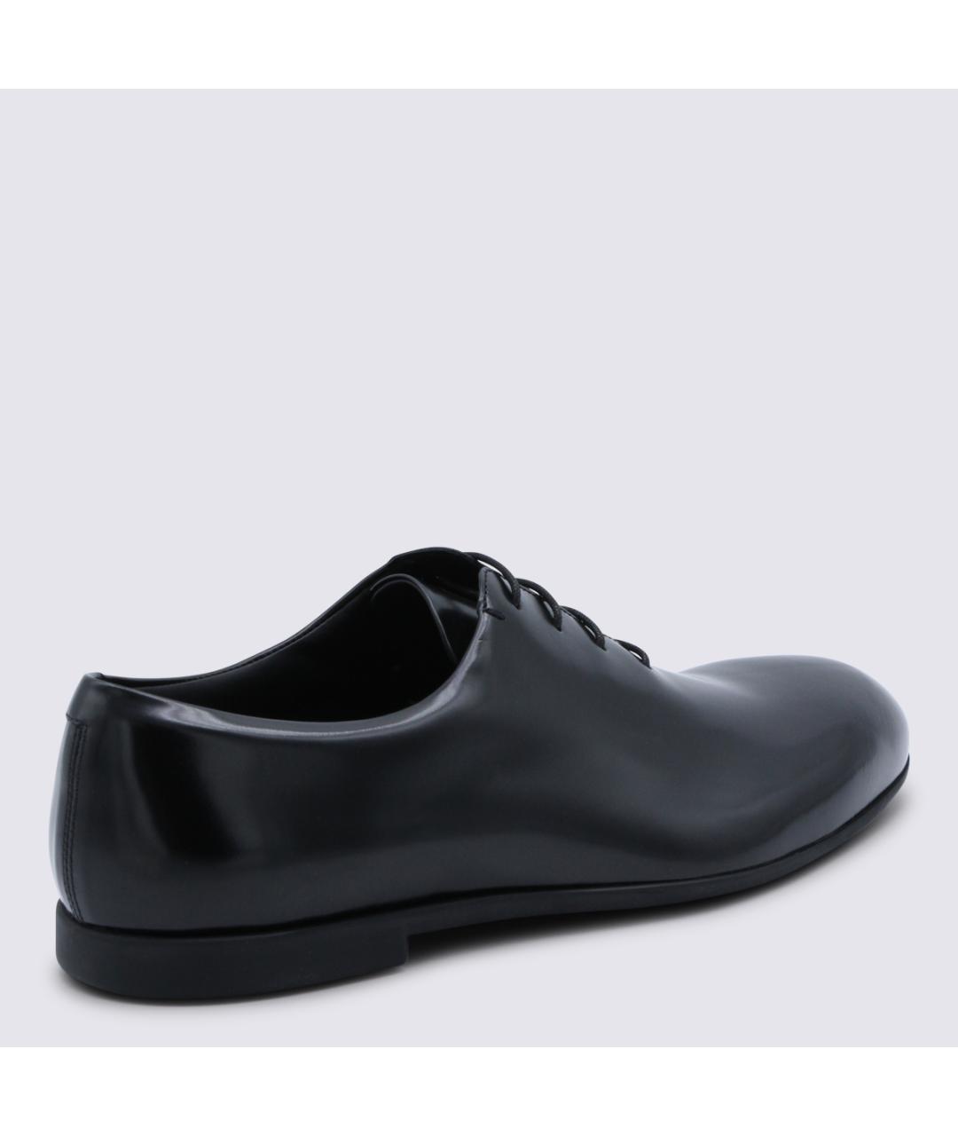 JIL SANDER Черные кожаные туфли, фото 3