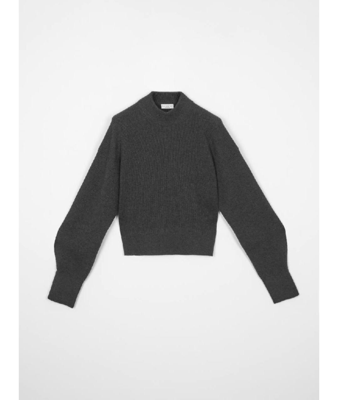 BRUNELLO CUCINELLI Серый кашемировый джемпер / свитер, фото 9