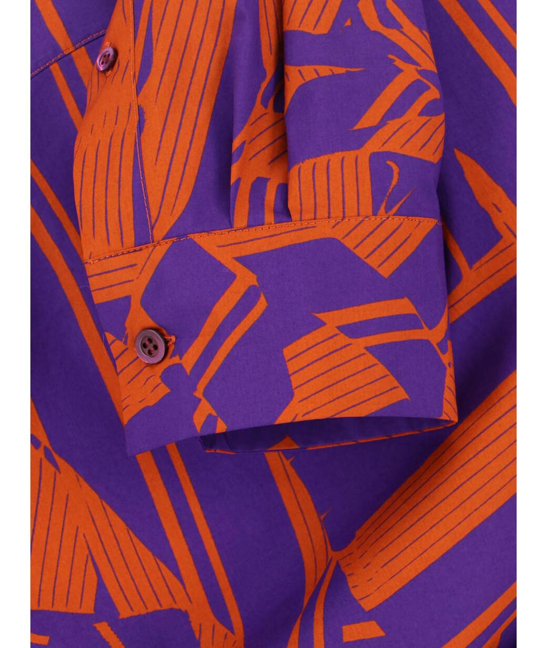 DRIES VAN NOTEN Оранжевая хлопковая рубашка, фото 3