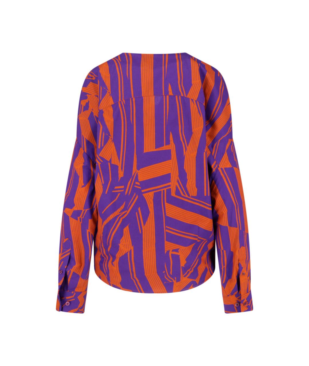 DRIES VAN NOTEN Оранжевая хлопковая рубашка, фото 2